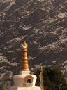 Day 3 : Thami to Dingboche.\r\nOne of several stupas scattered about the ridgetop on which the amazing Tengboche Monastery sits.